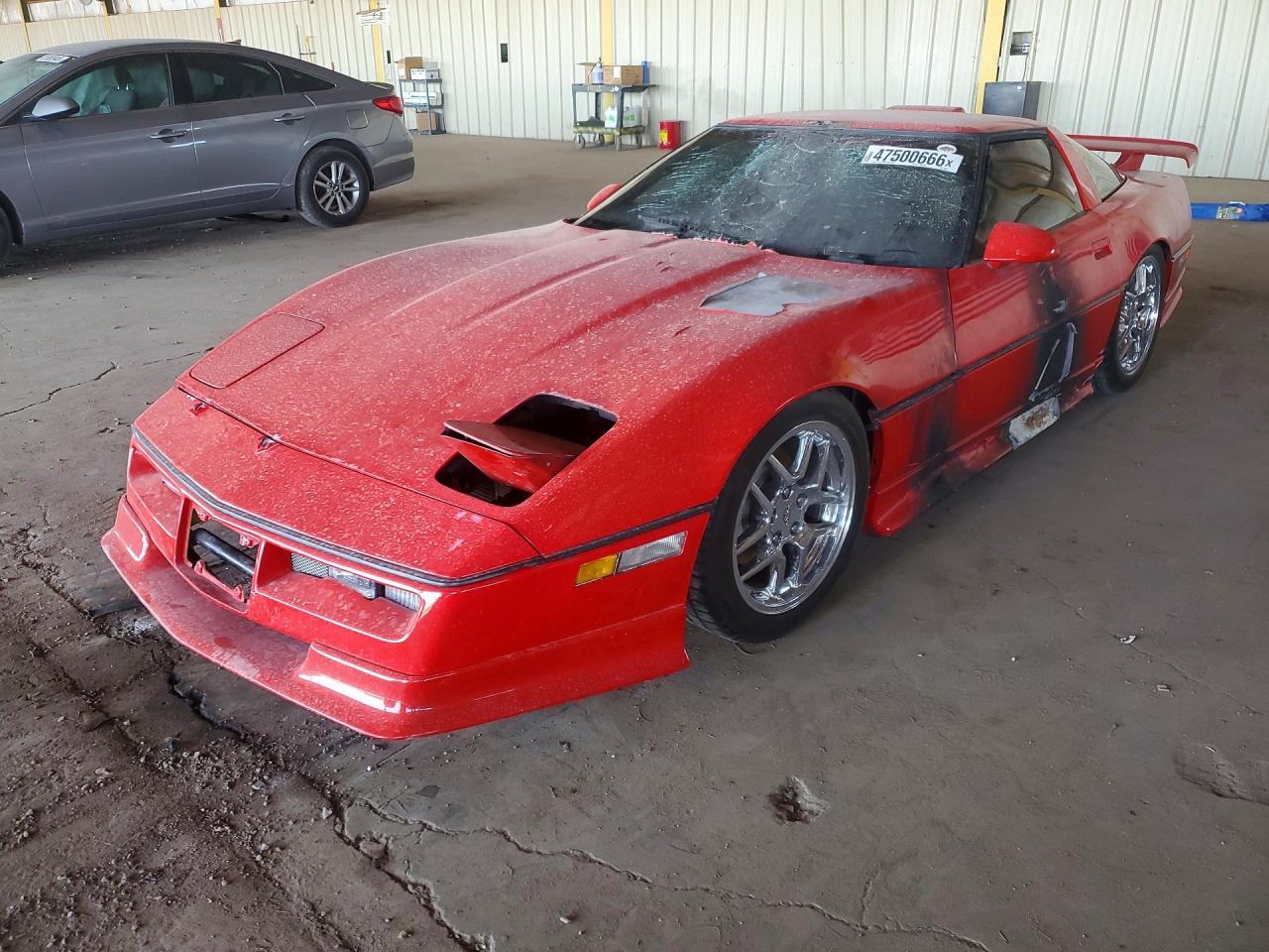 1988 Chevrolet Corvette, VIN 1G1YY2181J5108698 — Interior fire