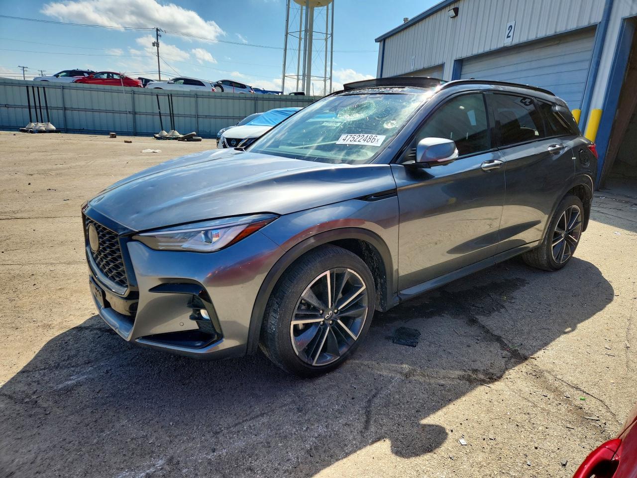 2023 Infiniti QX50 Sport, VIN 3PCAJ5FB3PF118515 — Hail