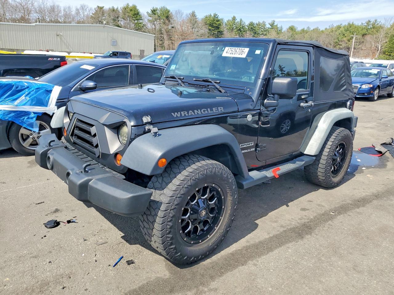2011 Jeep Wrangler Sport, VIN 1J4AA2D15BL502322 — Frame damage