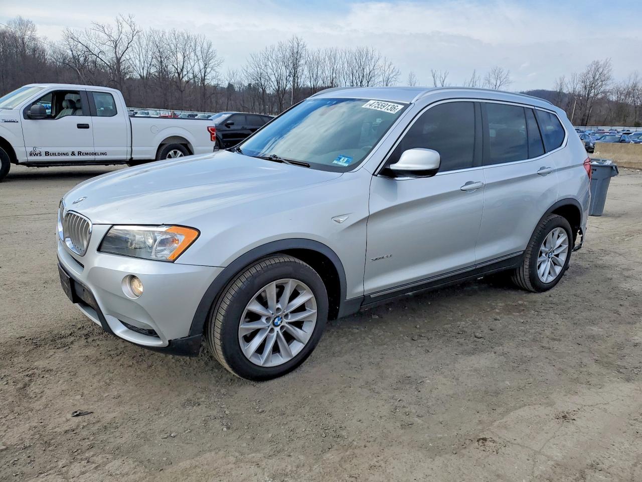 2012 BMW X3 28i, VIN 5UXWX5C52CL723537 — Зад