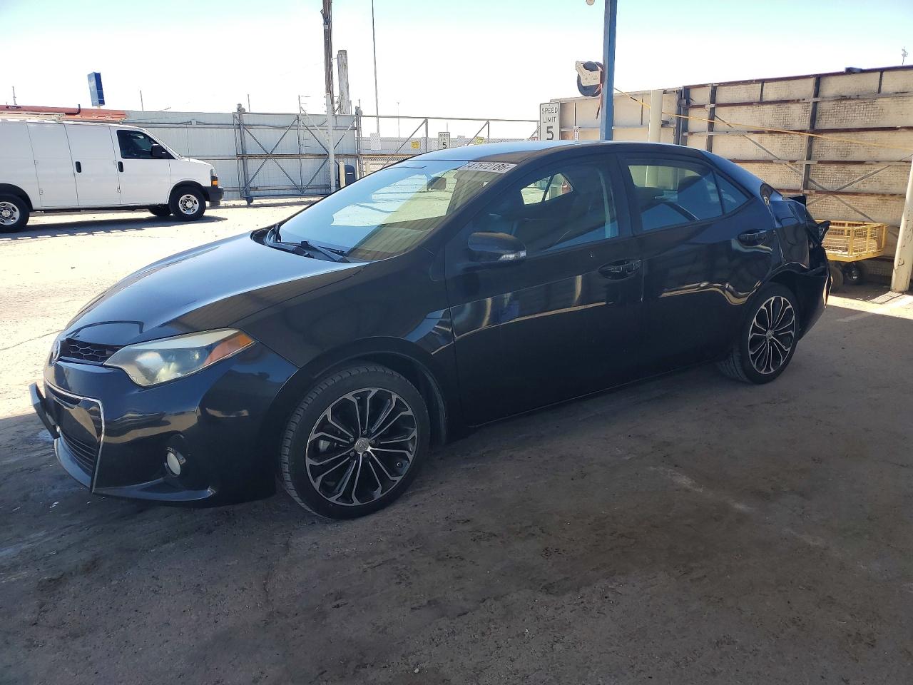 2015 Toyota Corolla S Plus, VIN 5YFBURHE0FP295665 — Rear end