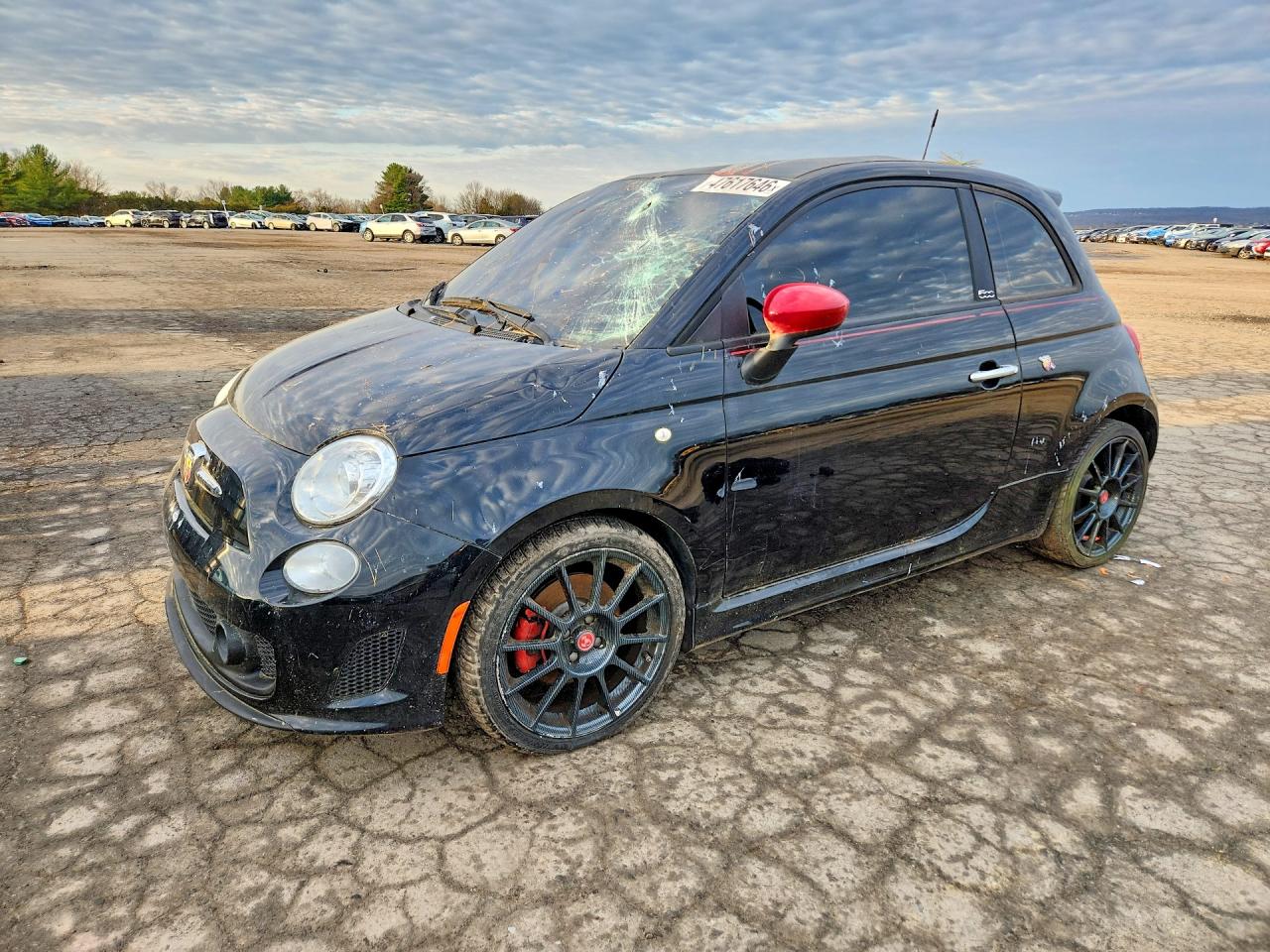 2015 FIAT 500 Abarth, VIN 3C3CFFFH1FT512880 — Roof