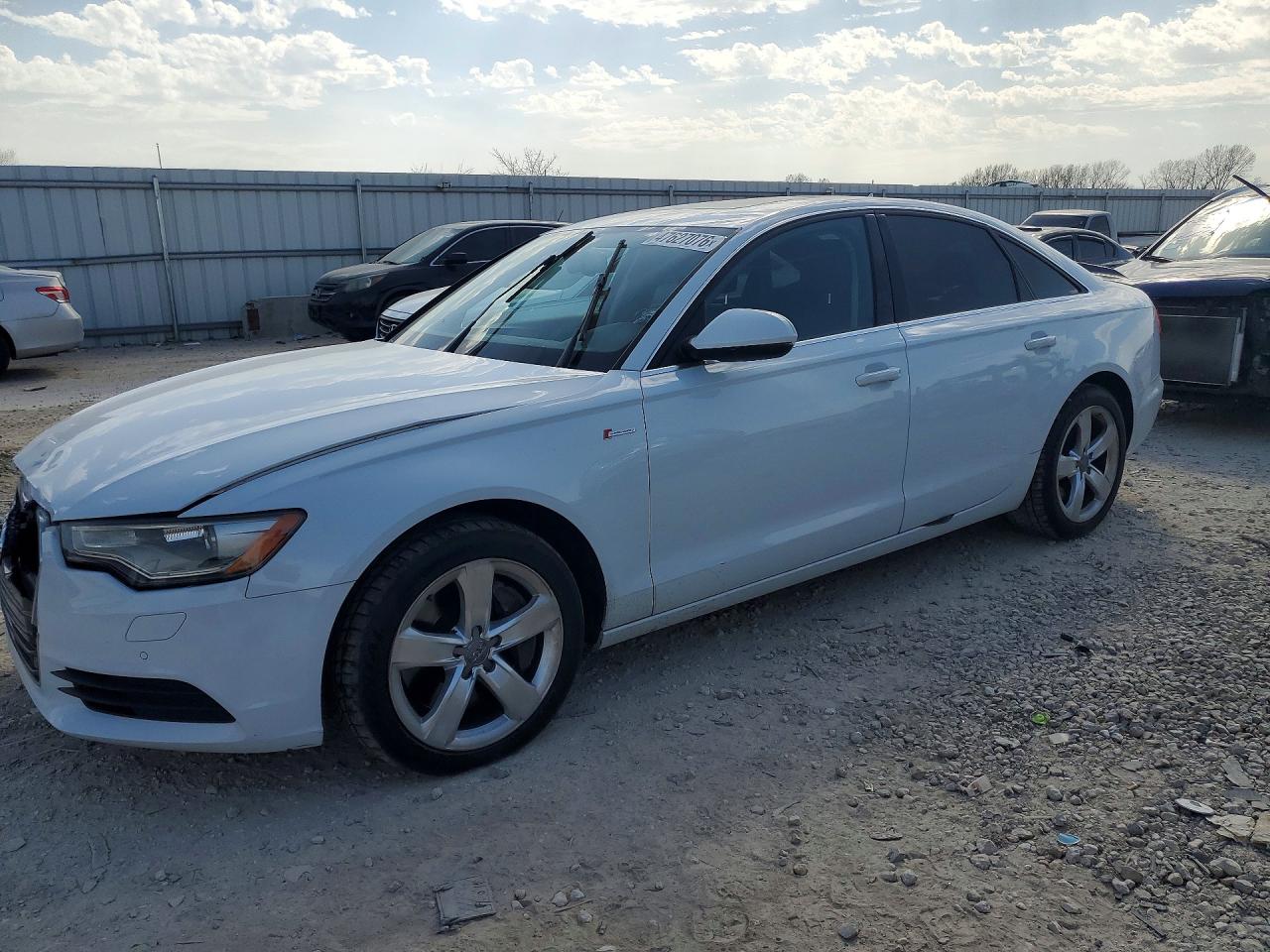 2012 Audi A6 Premium Plus, VIN WAUGGAFC8CN058573 — Front end