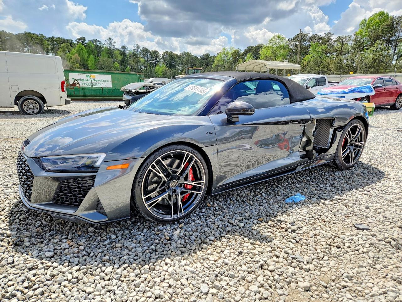 2023 Audi R8 Spyder performance, VIN WUA4BCFX7P7902232 — Side