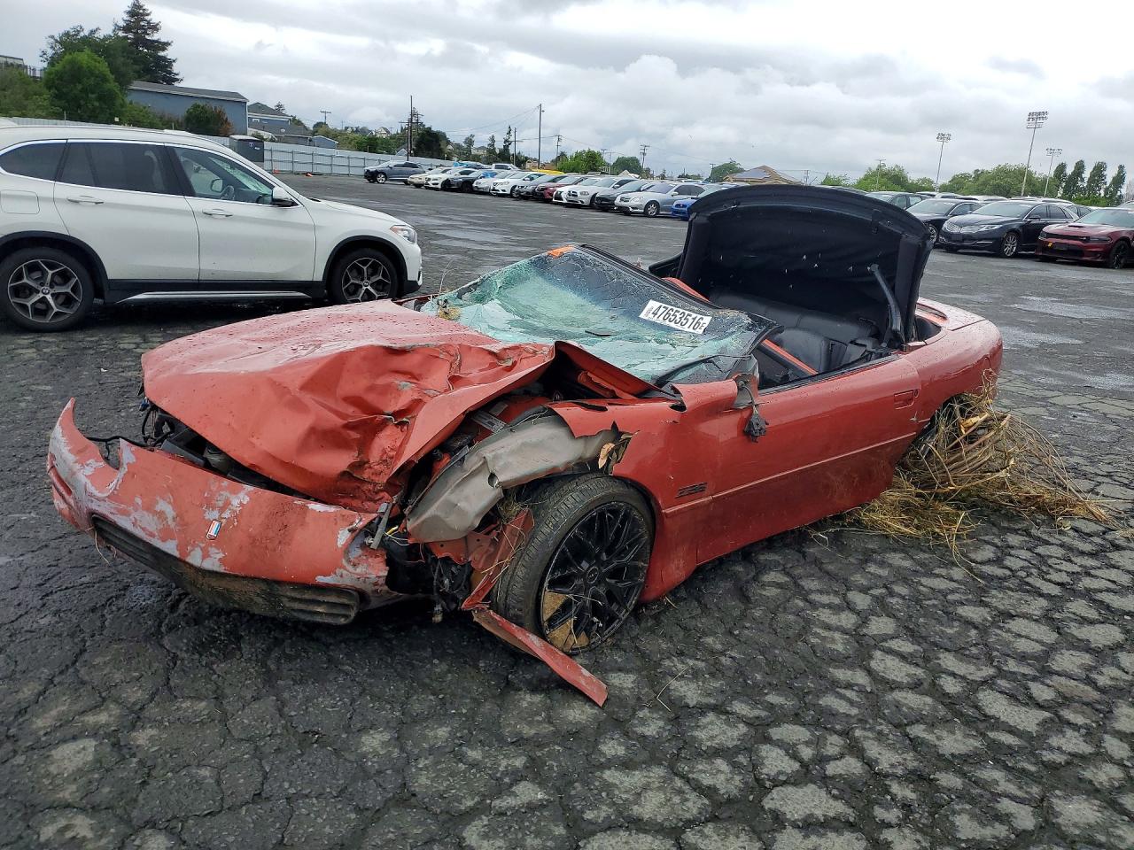 2002 Chevrolet Camaro Z28, VIN 2G1FP32G322127594 — Rollover