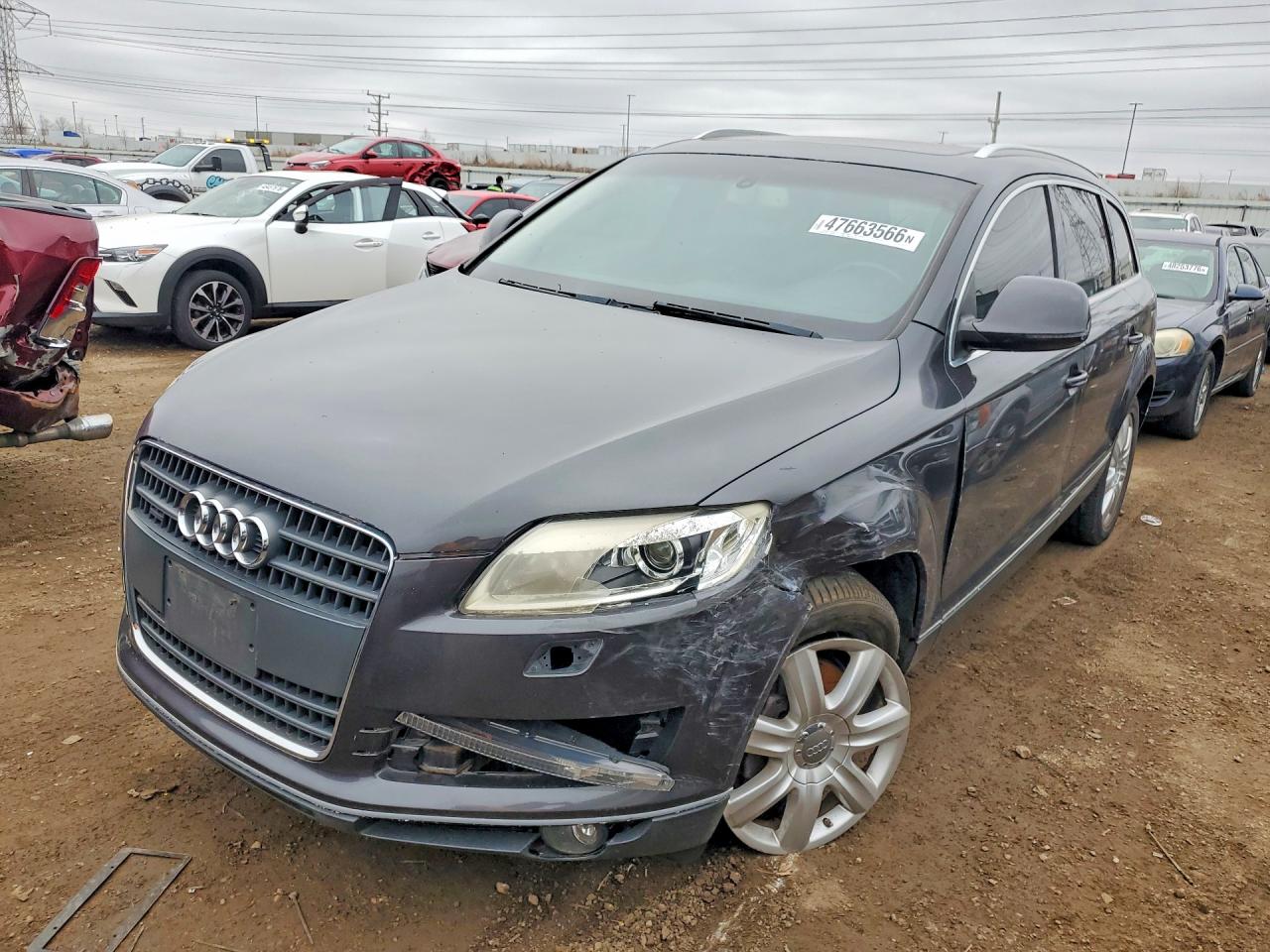 2007 Audi Q7 Premium, VIN WA1BY74L77D056318 — Front end