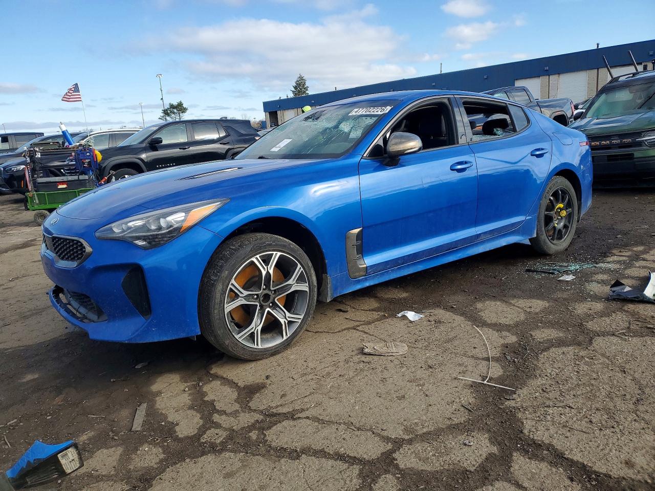 2018 Kia Stinger GT, VIN KNAE35LC4J6011885 — Stripped