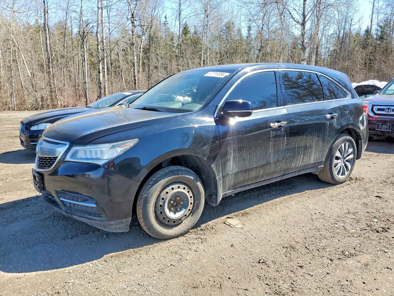 2016 Acura MDX Technology, VIN 5FRYD4H49GB502229 — Vandalism