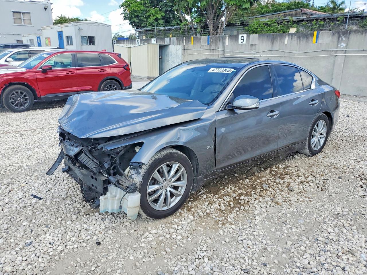 2017 Infiniti Q50 2.0t, VIN JN1CV7AP2HM640155 — Front end