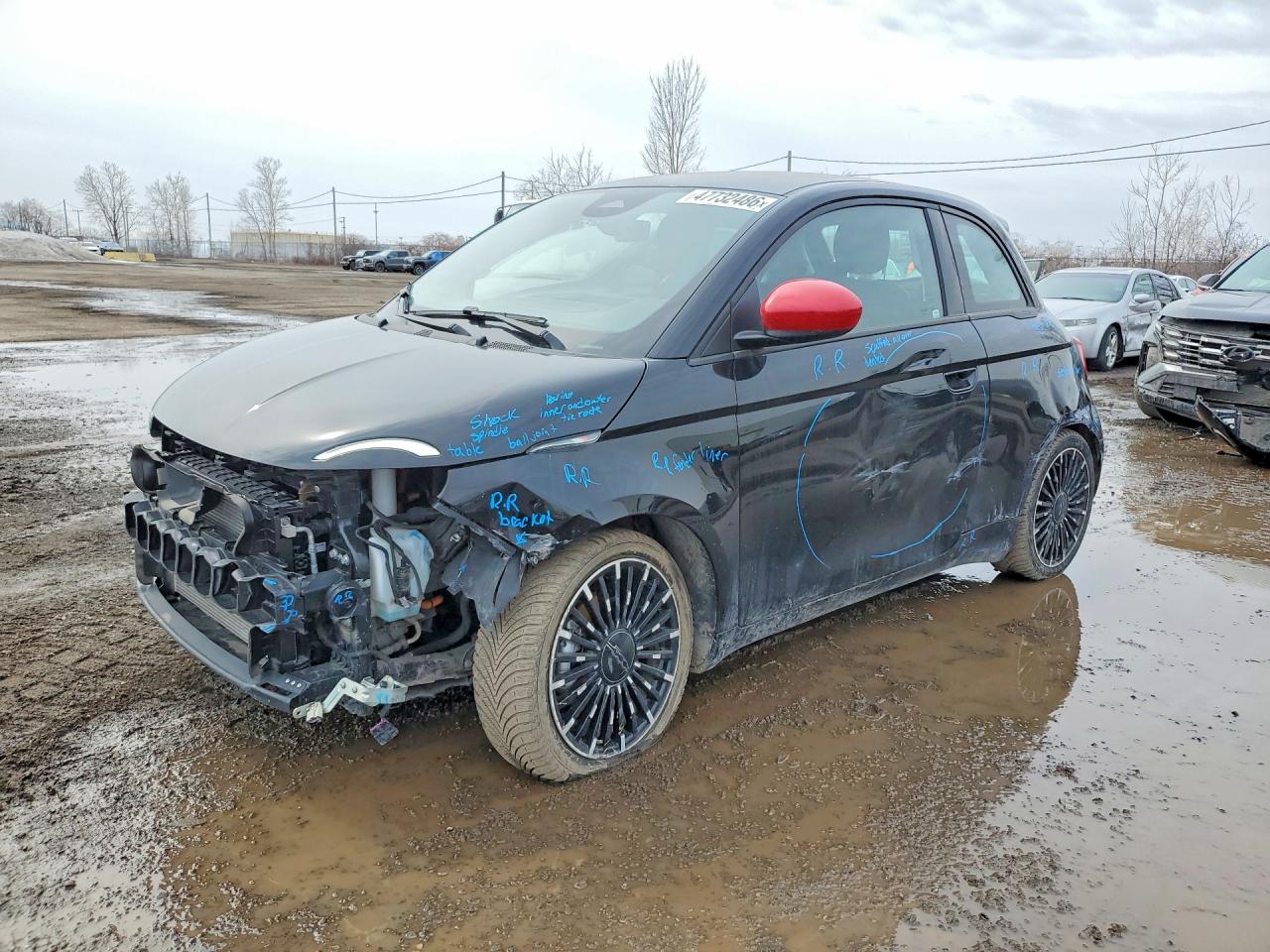 2024 FIAT 500e INSPI(RED), VIN ZFAFFAA48RX208073 — Front end