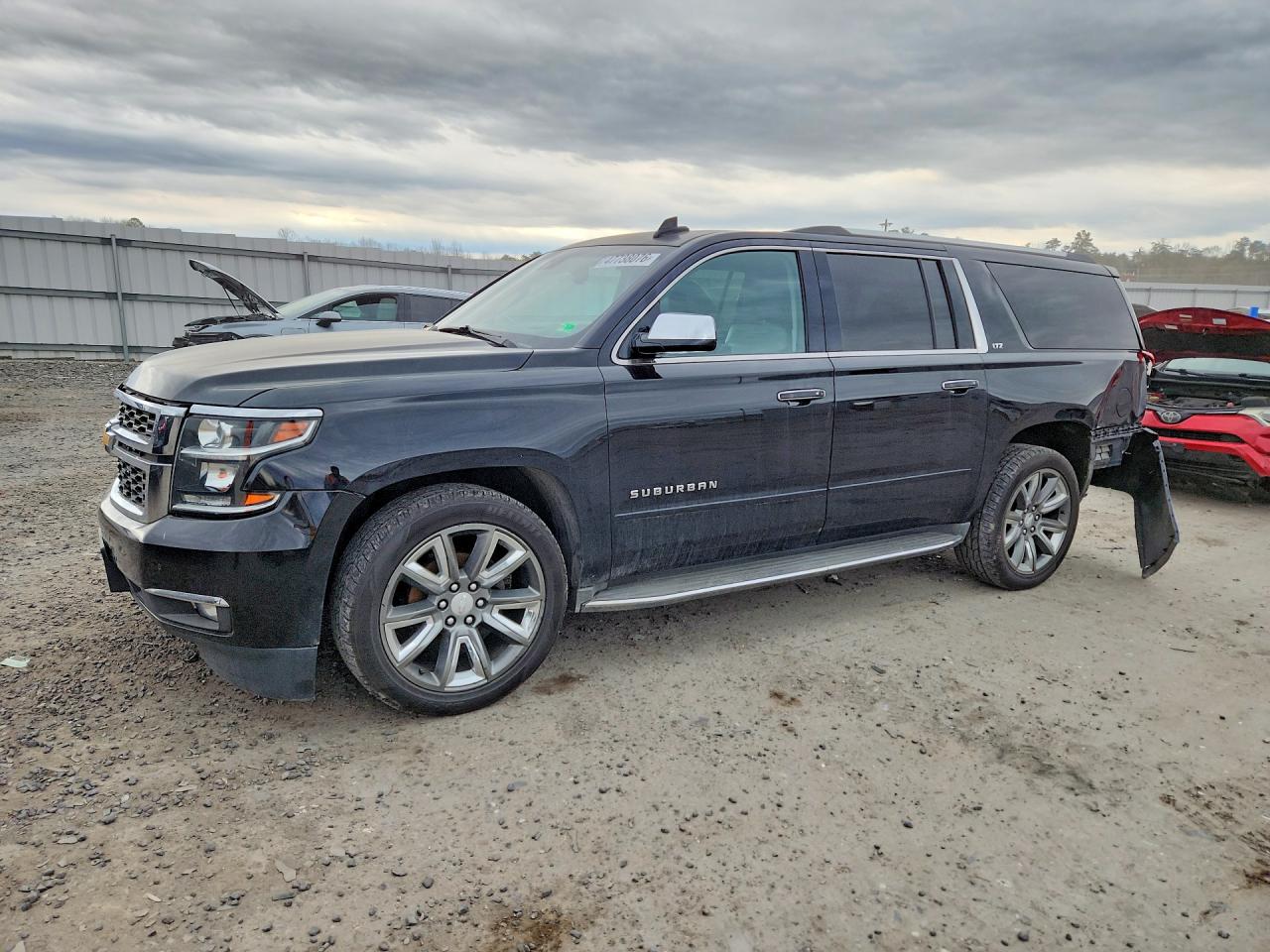 2015 Chevrolet Suburban LTZ, VIN 1GNSKKKC3FR676802 — Rear end