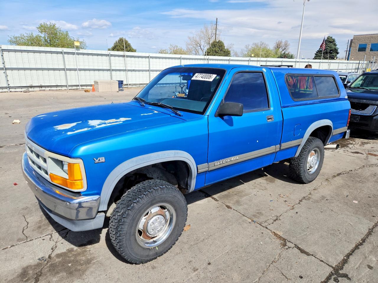 1991 Dodge Dakota, VIN 1B7GG26X4MS289436 — Rear end