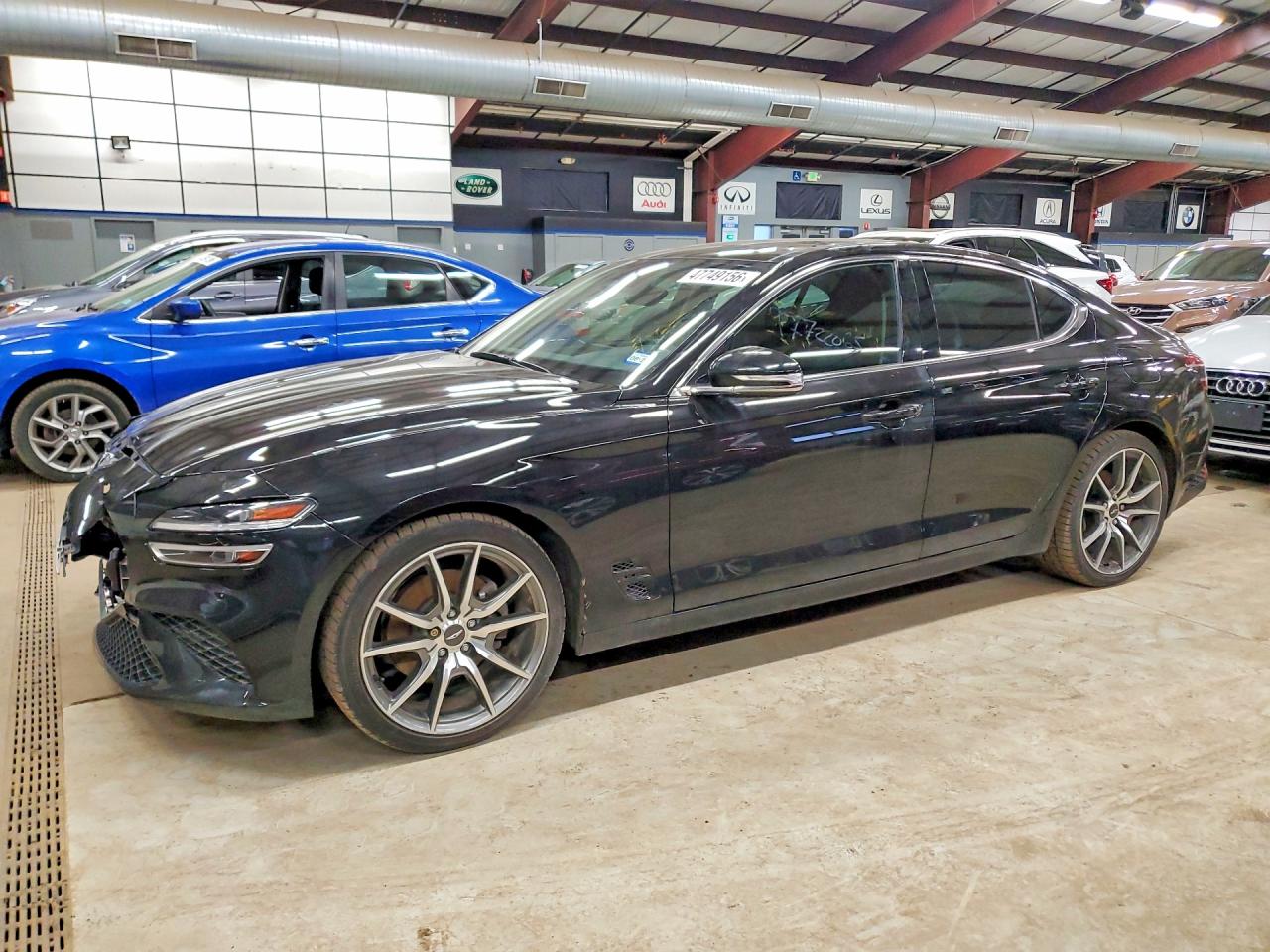 2022 Genesis G70 2.0T, VIN KMTG34TA6NU088023 — Front end
