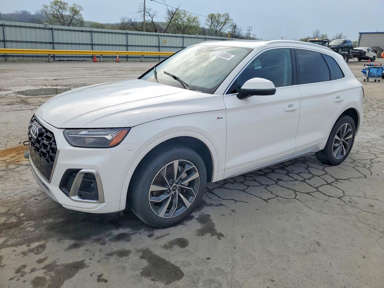 2023 Audi Q5 S line Premium Plus, VIN WA1EAAFY7P2067466 — Engine fire