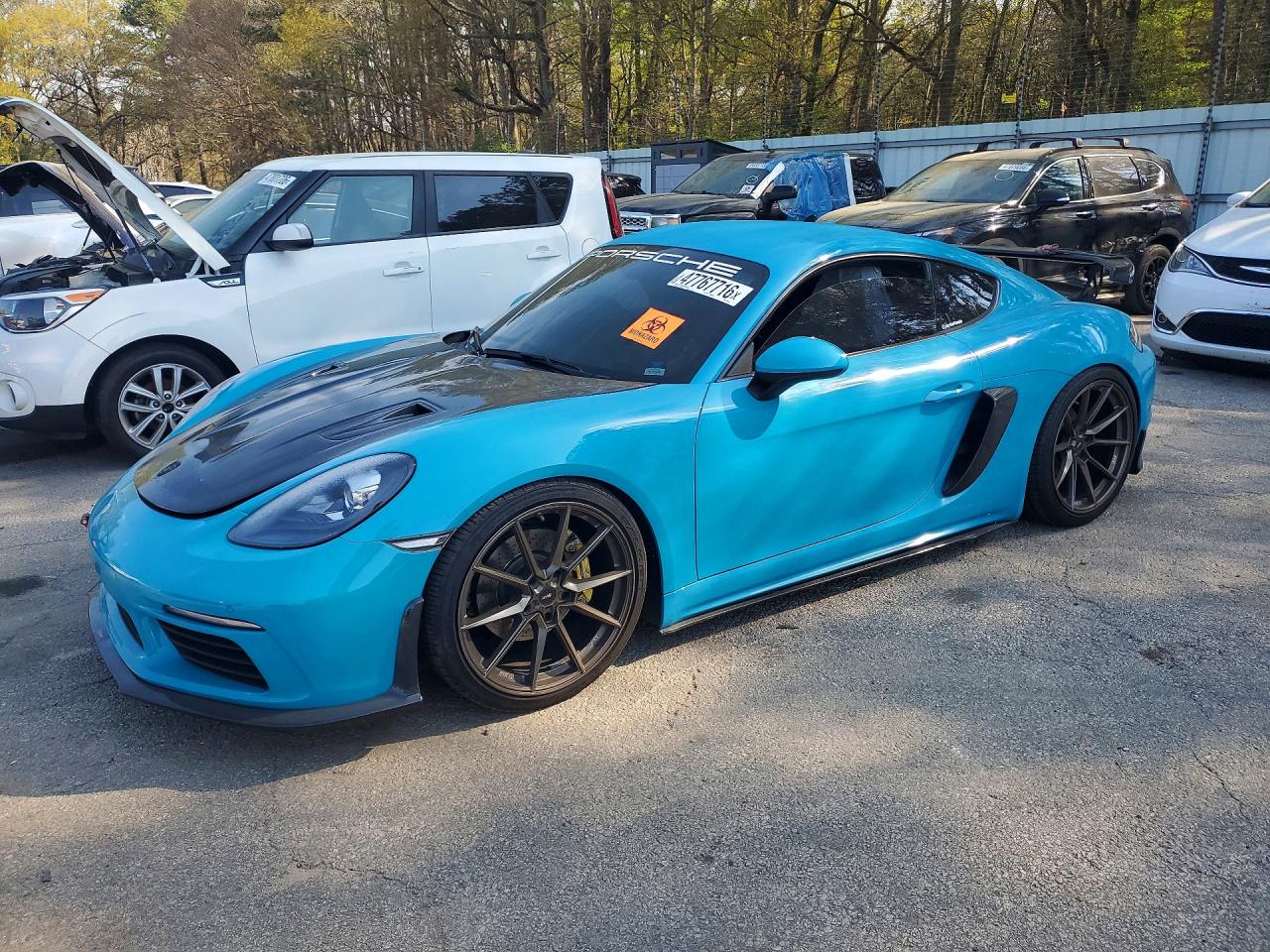 2018 Porsche 718 Cayman, VIN WP0AA2A82JK261668 — Water / flood