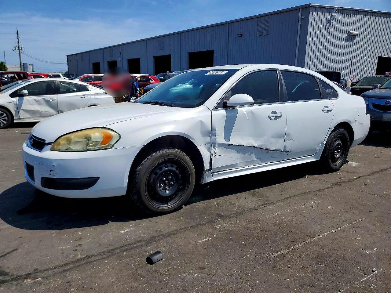 2012 Chevrolet Impala Police Police, VIN 2G1WD5E36C1296156 — Side