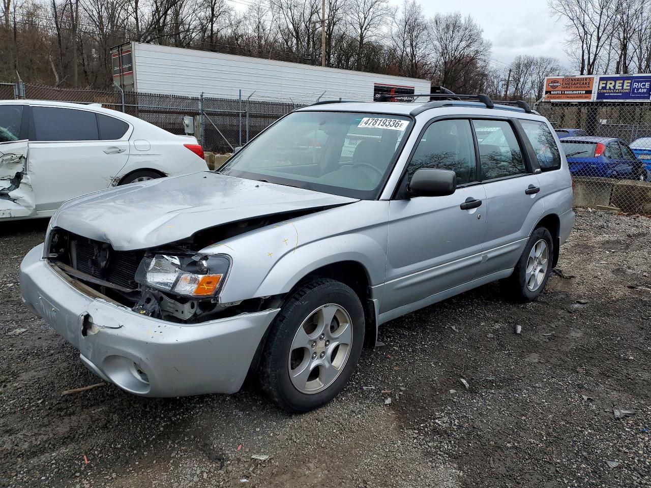 2003 Subaru Forester XS, VIN JF1SG65683H711638 — Front end