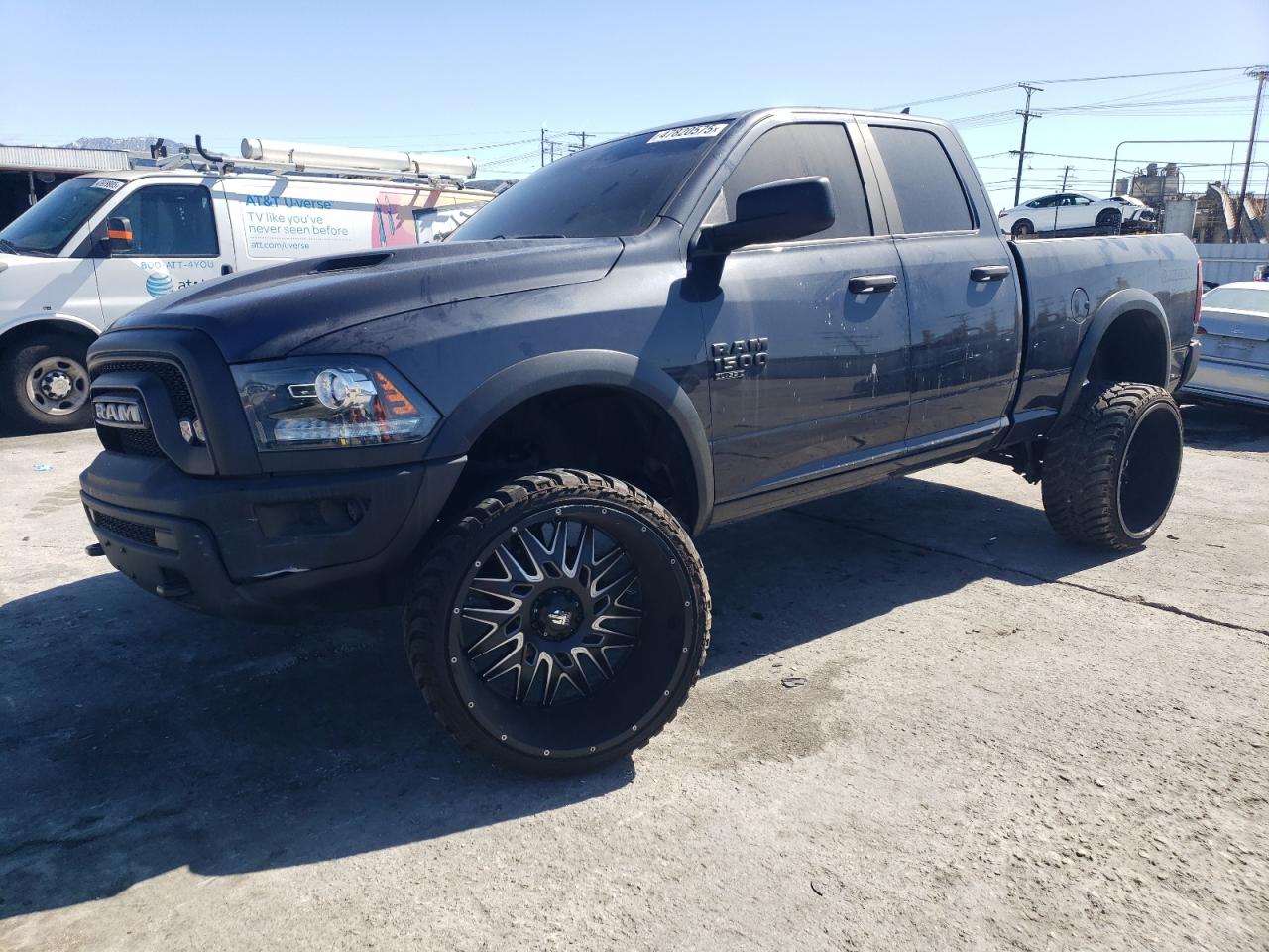 2020 Ram 1500 Warlock, VIN 1C6RR6GGXLS105745 — Повреждение рамы