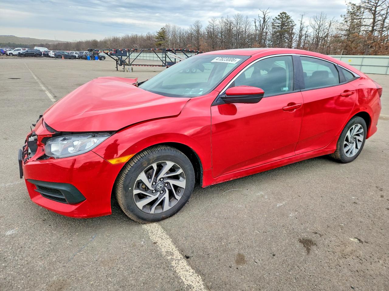2018 Honda Civic EX, VIN 2HGFC2F73JH554486 — Front end