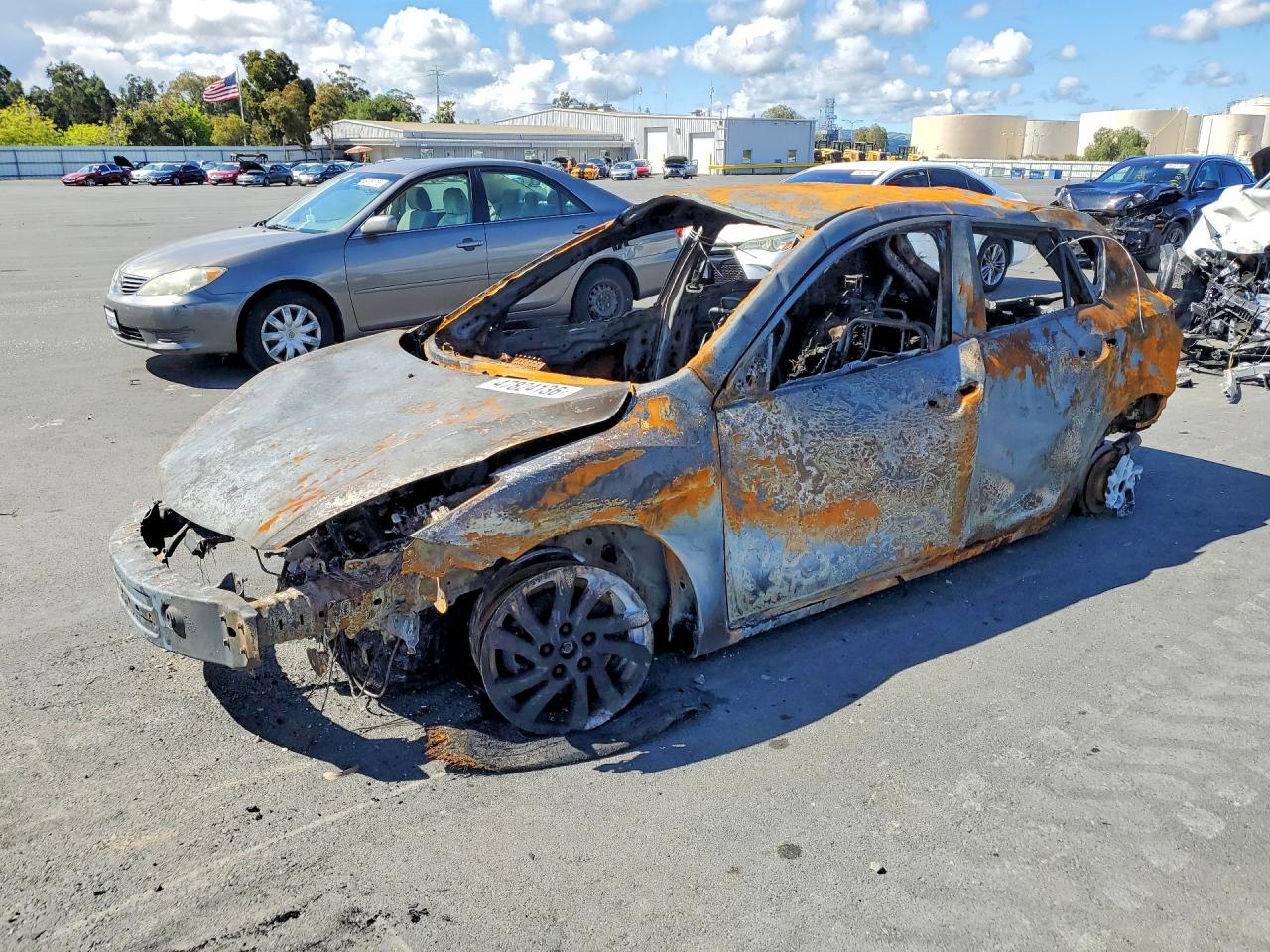 2012 Mazda 3 i Touring, VIN JM1BL1L89C1526441 — Burn