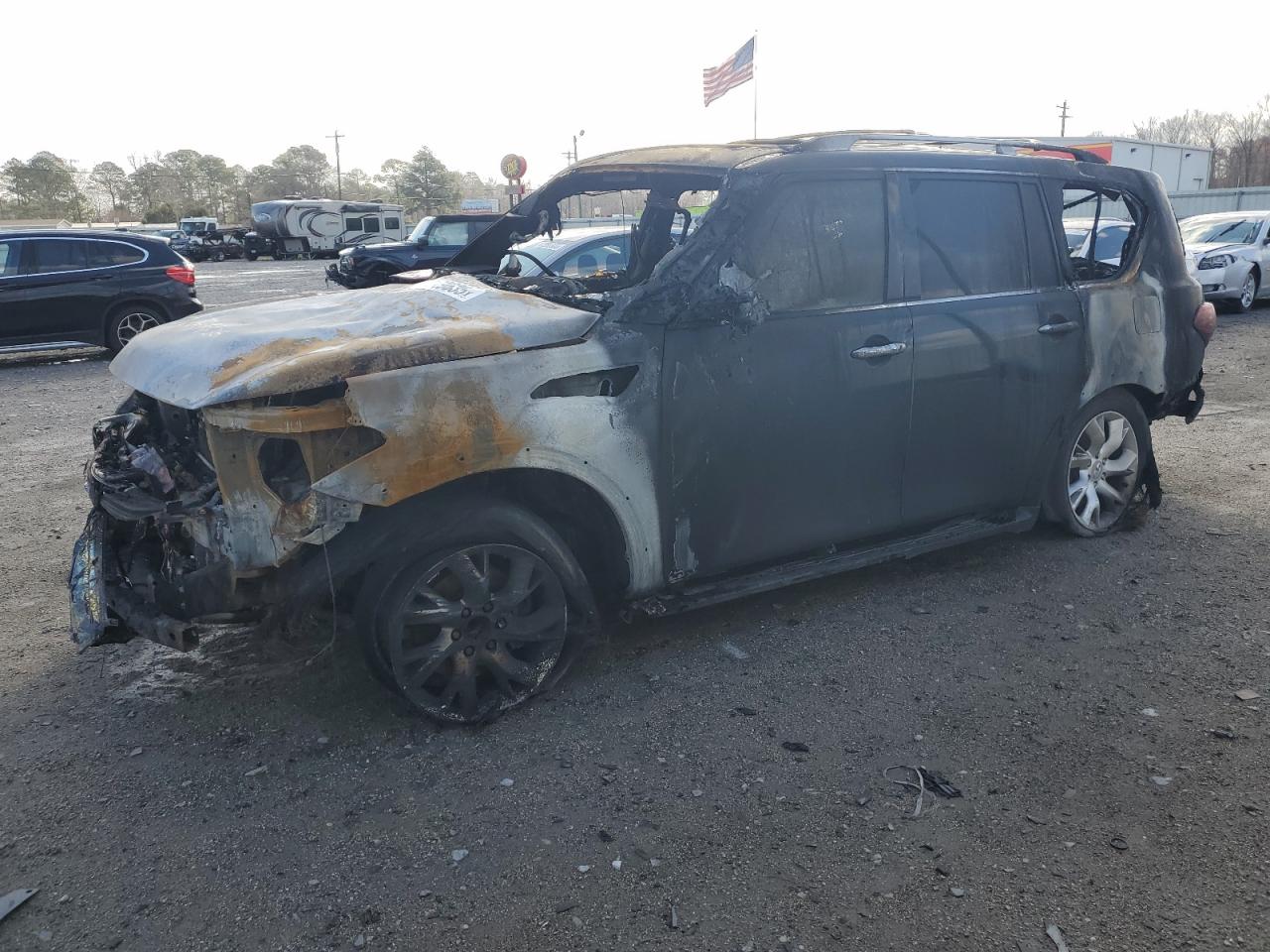 2013 Infiniti QX56, VIN JN8AZ2NF9D9531335 — Burn
