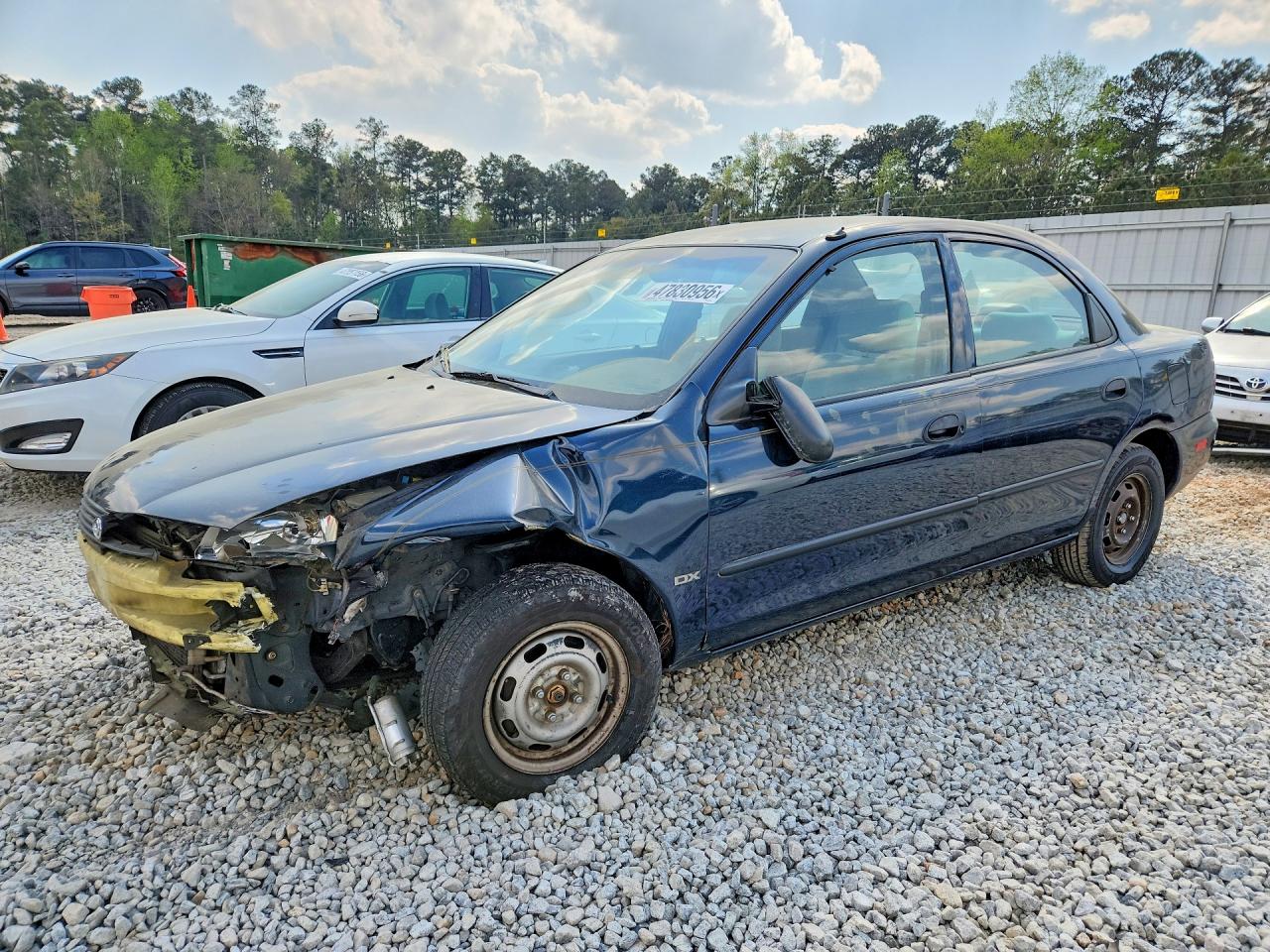 1996 Mazda Protege DX, VIN JM1BB1415T0327980 — Front end