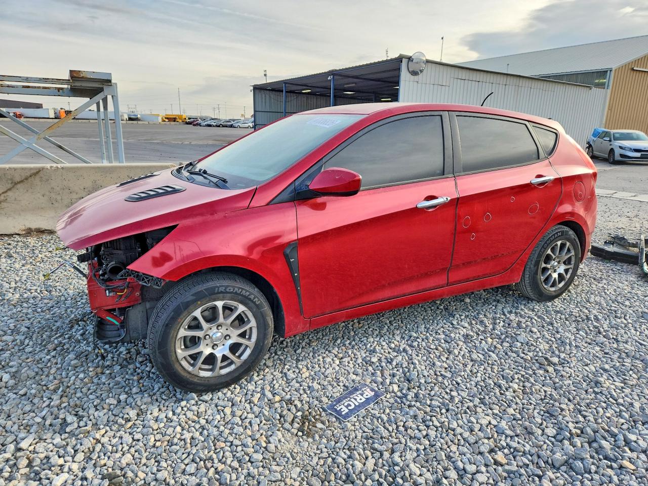 2015 Hyundai Accent GS, VIN KMHCT5AEXFU206855 — Front end