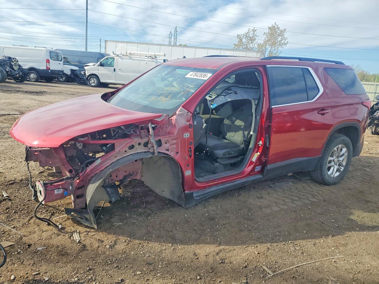 2020 Chevrolet Traverse LT Cloth, VIN 1GNEVGKWXLJ261157 — Stripped