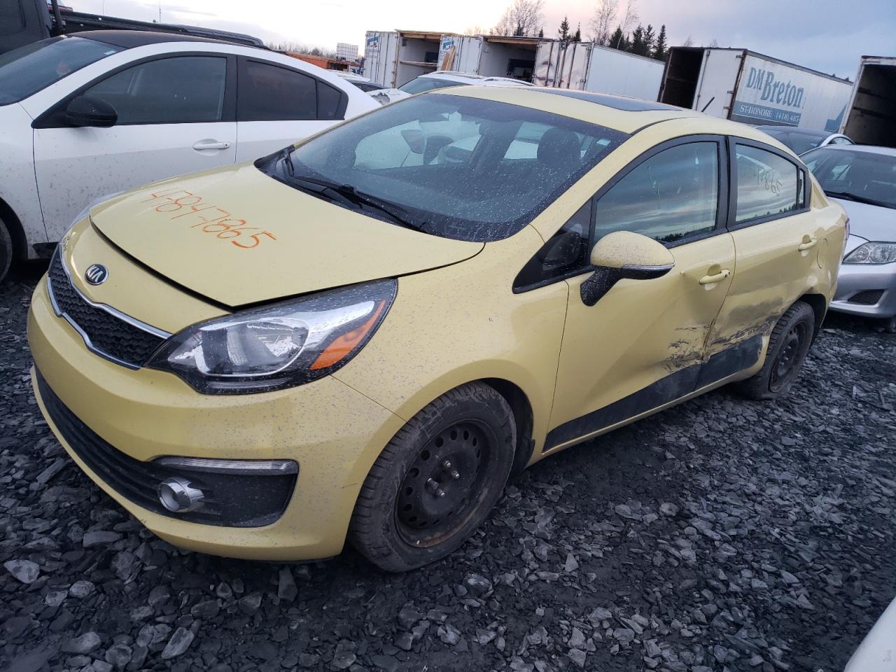 2016 Kia Rio EX, VIN KNADN4A34G6653907 — Side