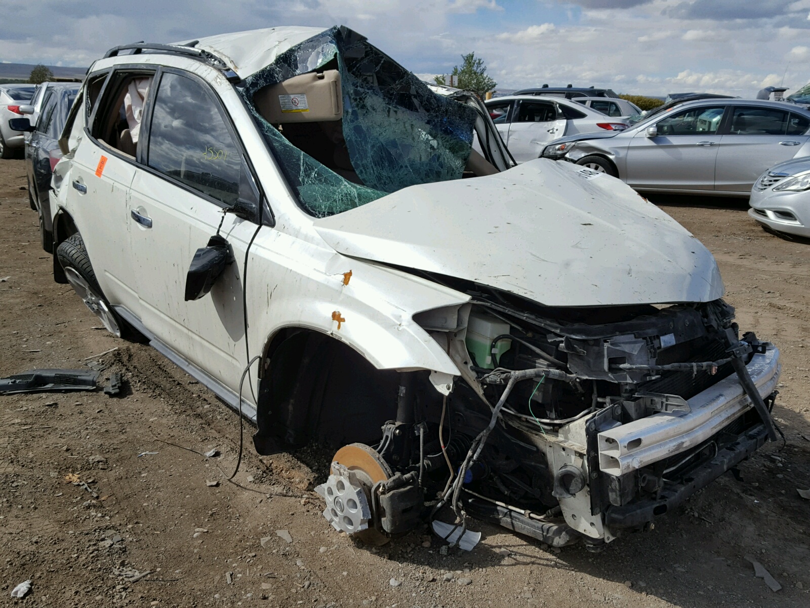 2005 Nissan Murano SE, VIN JN8AZ08T95W305563 — Rollover