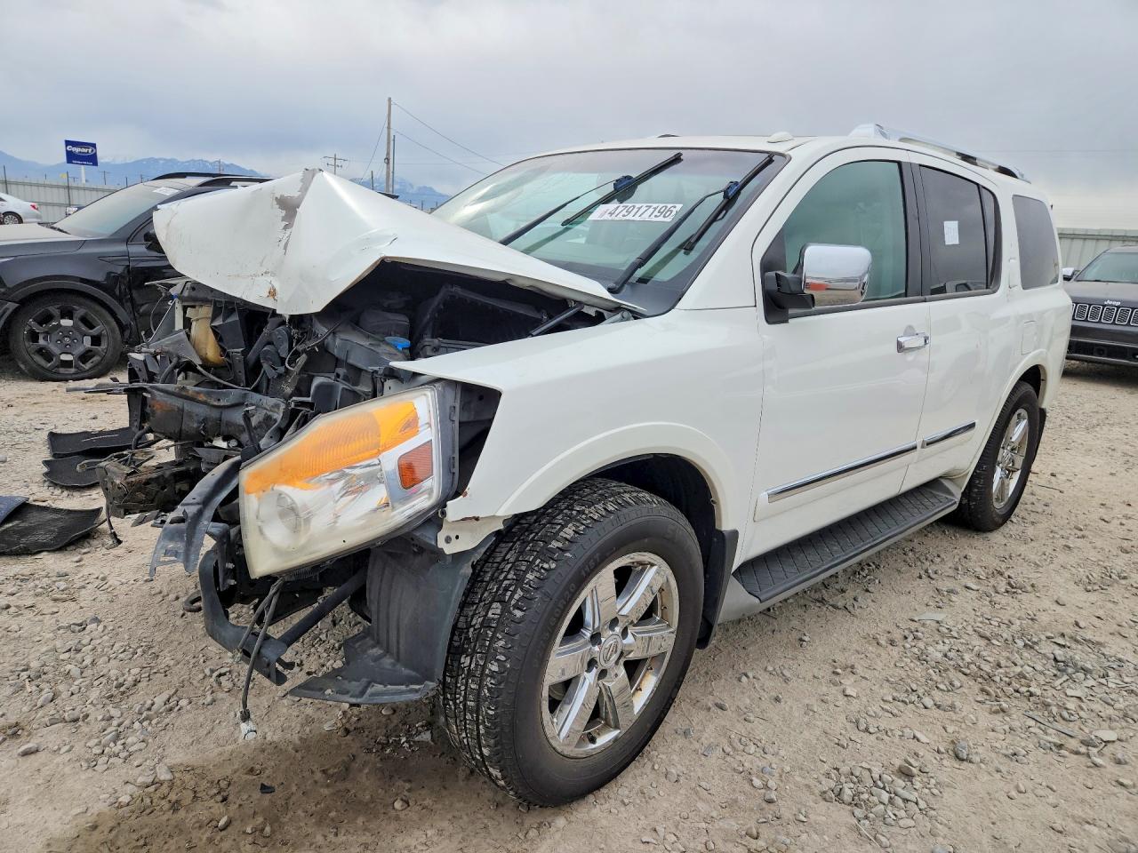 2011 Nissan Armada Platinum, VIN 5N1AA0NE4BN612872 — Front end