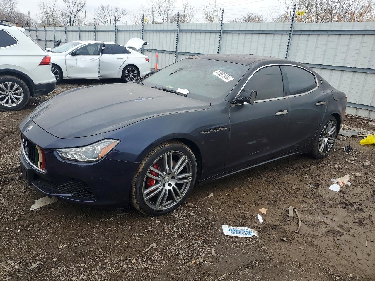 2016 Maserati Ghibli S Q4, VIN ZAM57RTA9G1183814 — Пожар