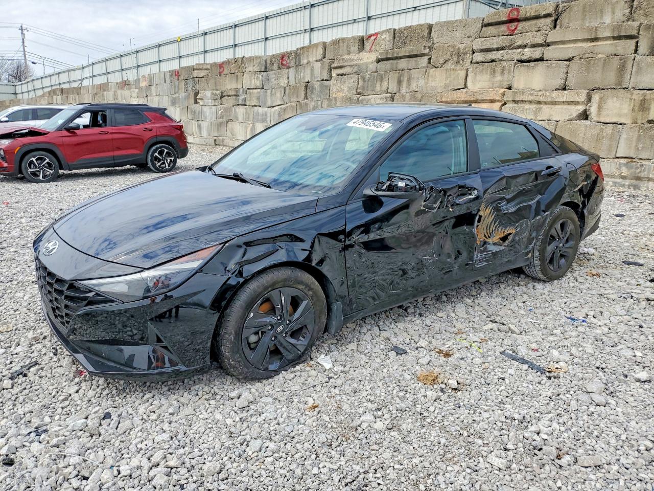 2022 Hyundai Elantra SEL, VIN KMHLS4AG4NU369658 — Side