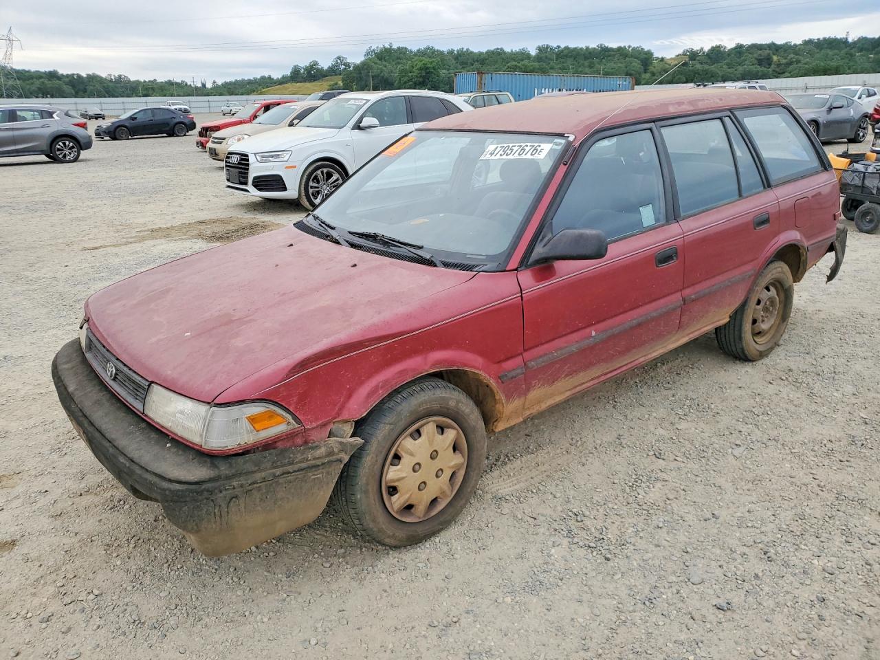 1992 Toyota Corolla, VIN JT2AE94K7N3501746 — Rear end