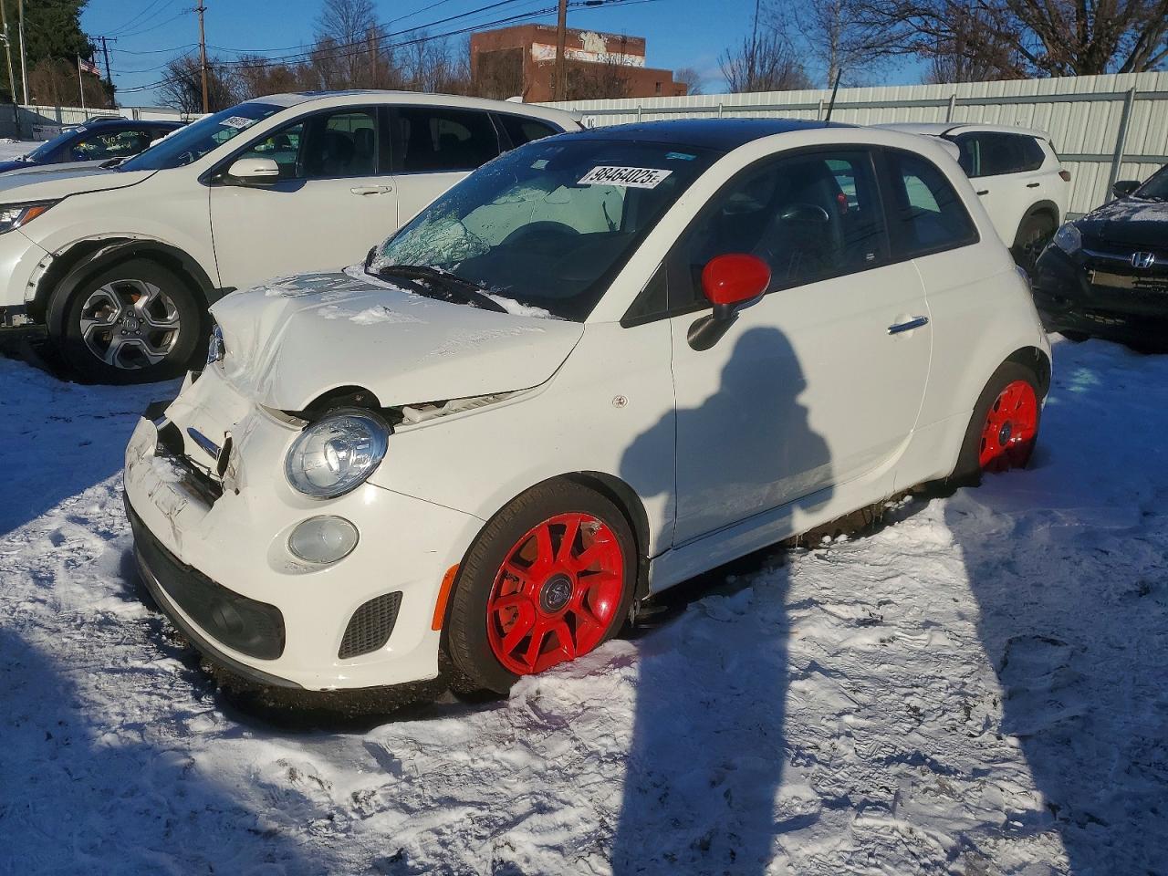 2013 FIAT 500 Abarth, VIN 3C3CFFFH1DT754520 — Vandalism