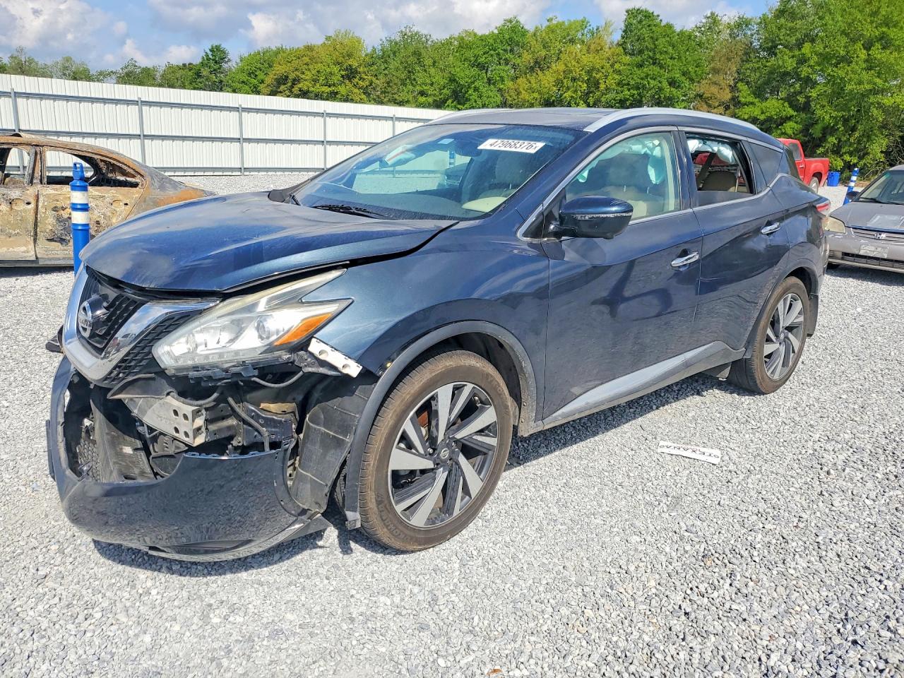 2018 Nissan Murano SL, VIN 5N1AZ2MG5JN156676 — Front end