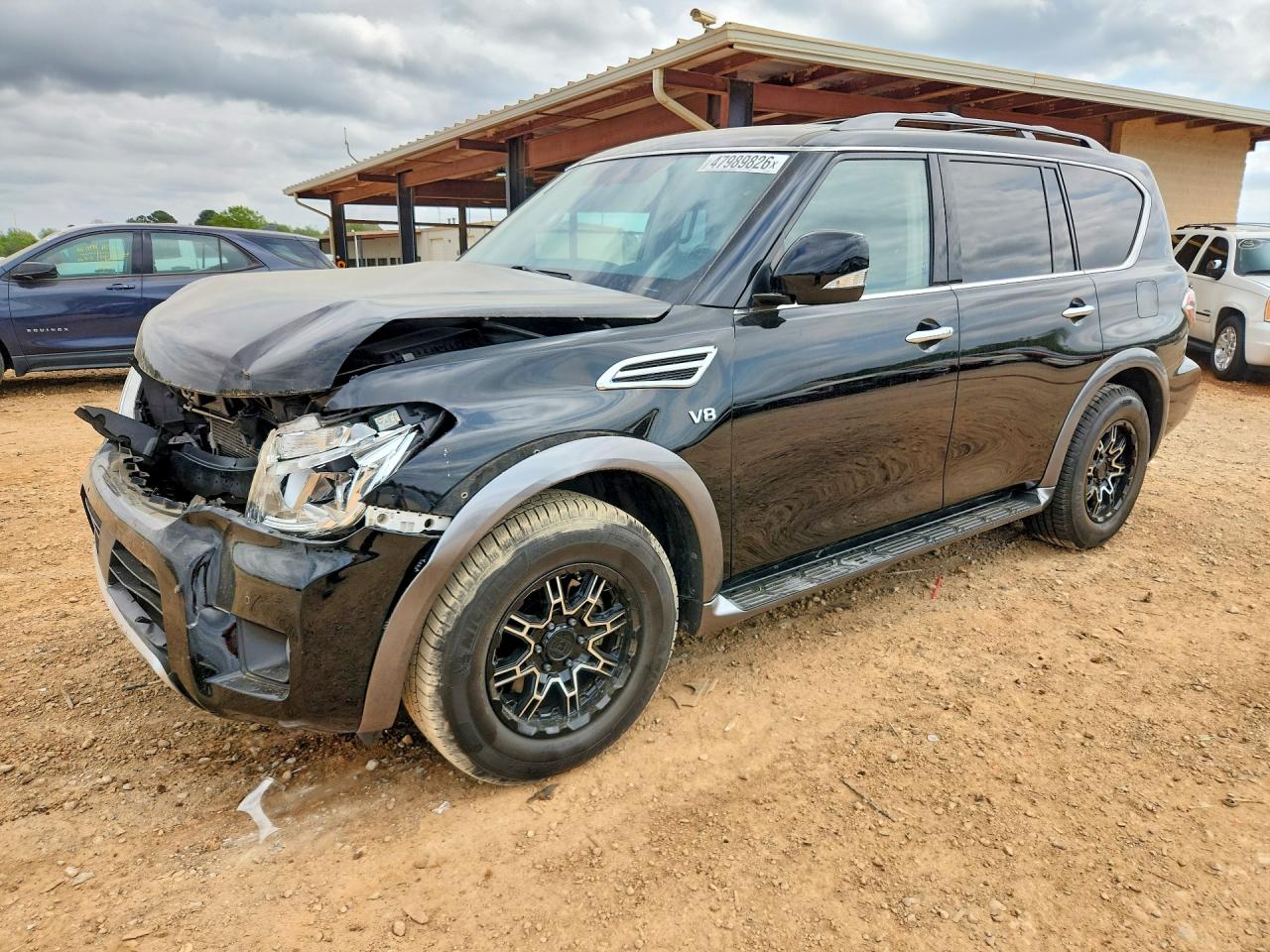 2018 Nissan Armada SV, VIN JN8AY2NDXJ9057229 — Front end
