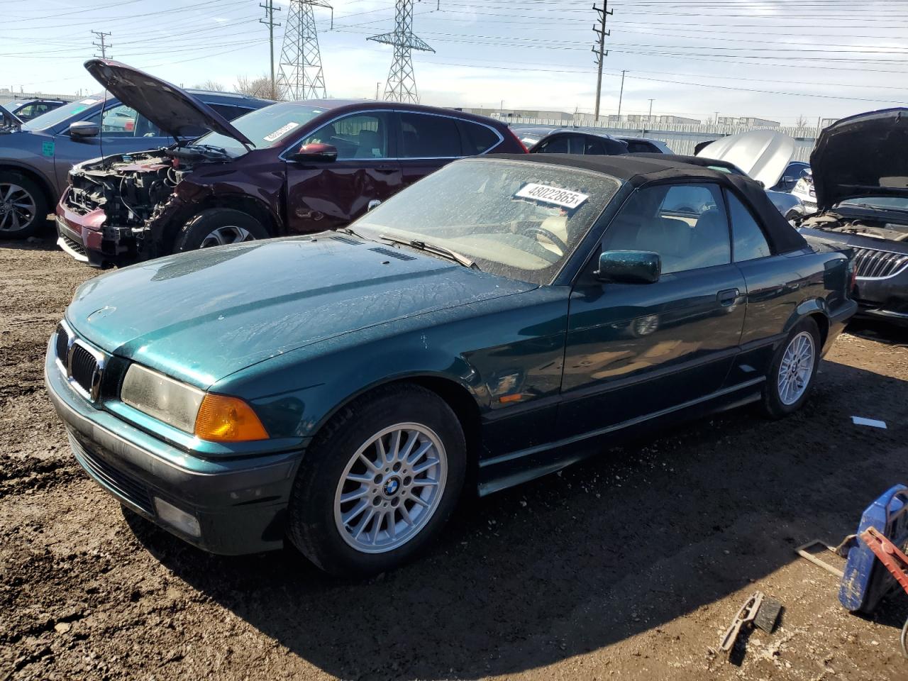 1997 BMW 3 Series 328i, VIN WBABK8324VET99078 — Roof