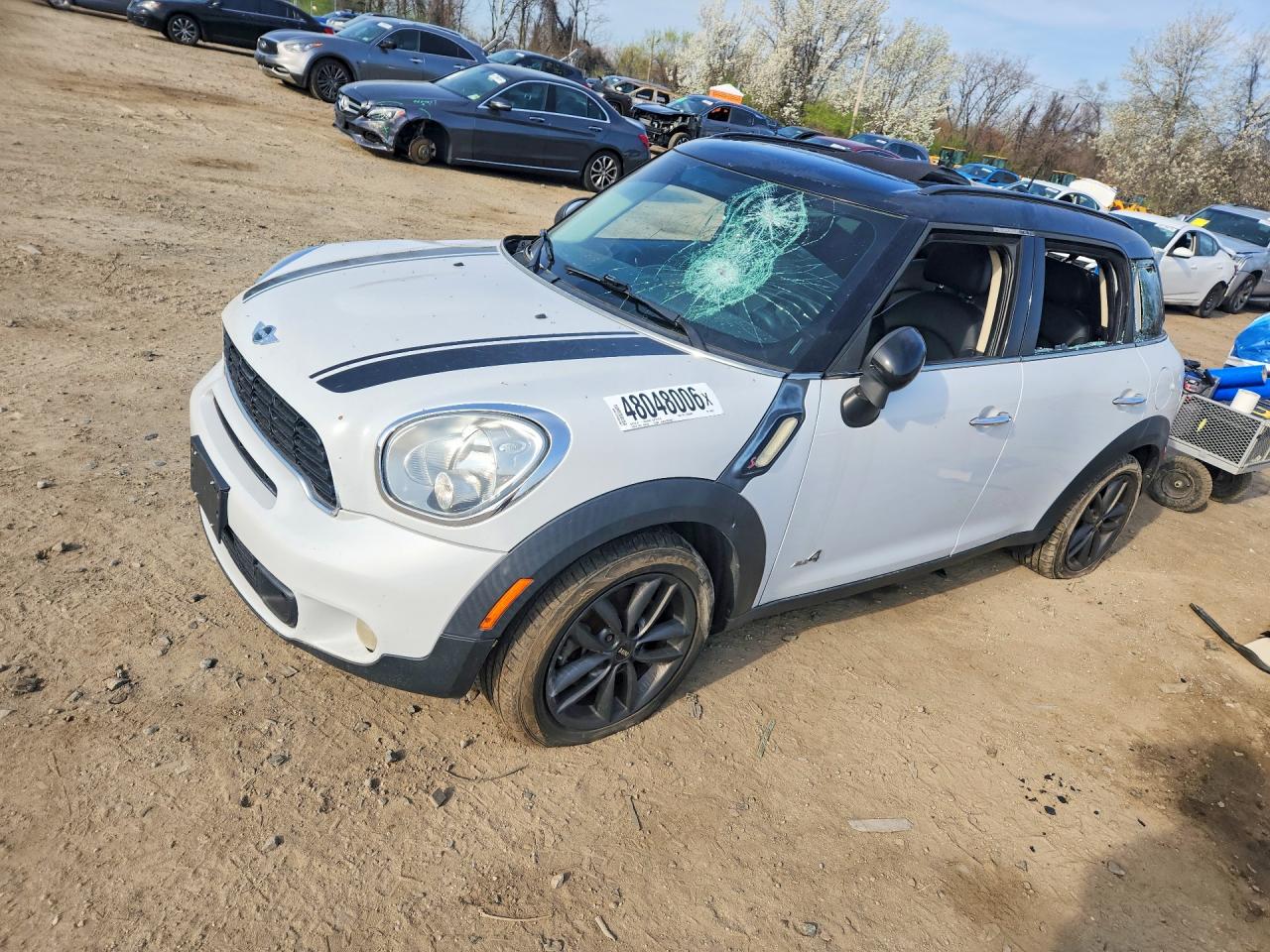 2012 MINI Countryman S, VIN WMWZC5C5XCWL60426 — Vandalism
