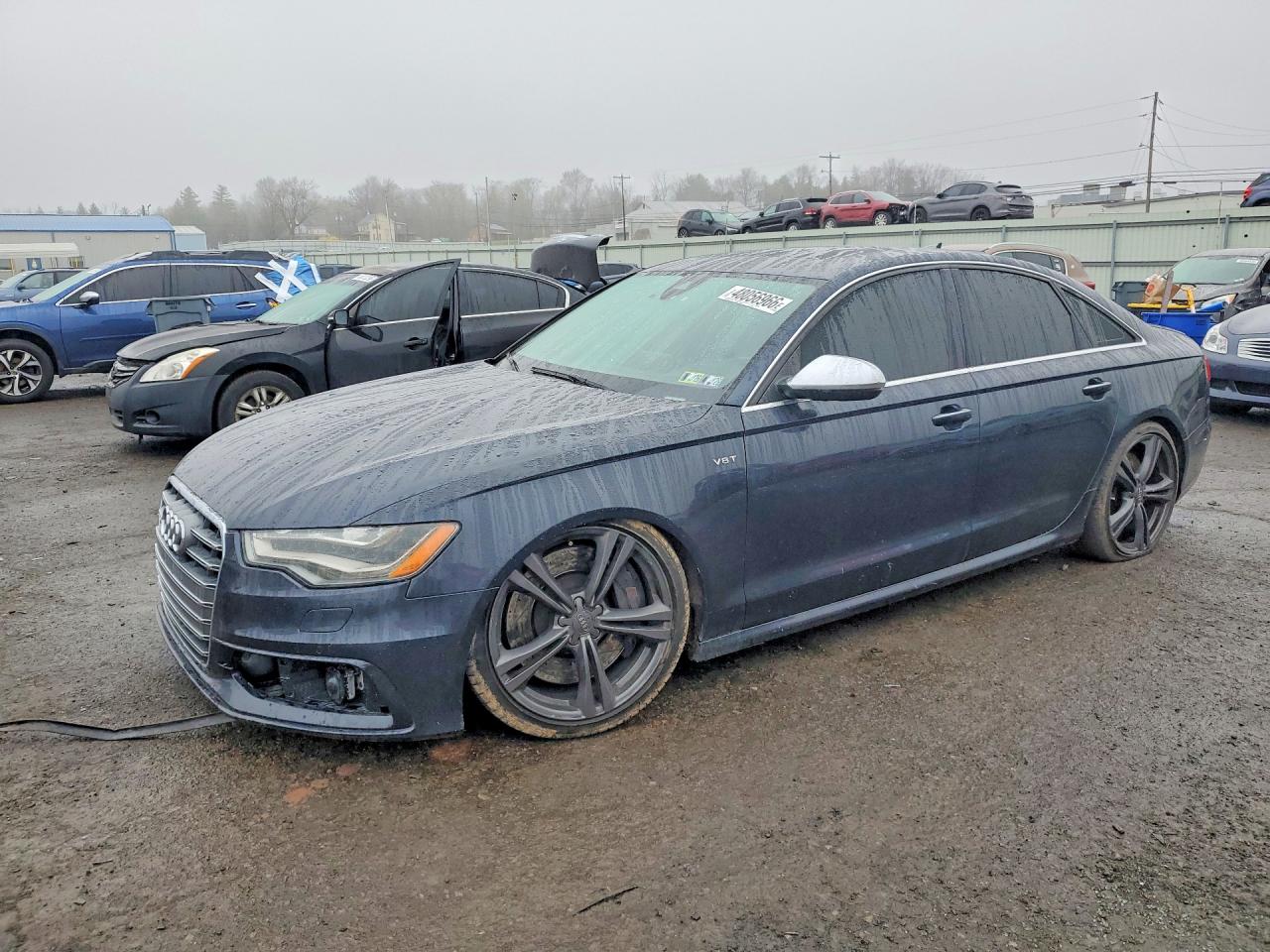 2014 Audi S6 Prestige, VIN WAUF2AFC3EN036302 — Engine fire