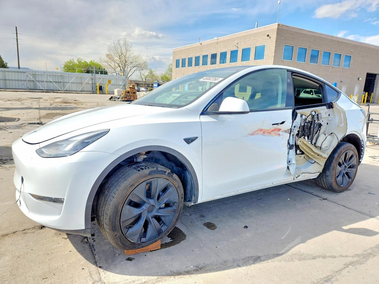 2024 Tesla Model Y Long Range, VIN 7SAYGDEE6RA291855 — Side