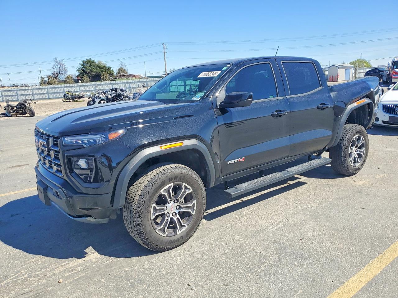 2024 GMC Canyon 4WD AT4, VIN 1GTP6DEK0R1185379 — Frame damage