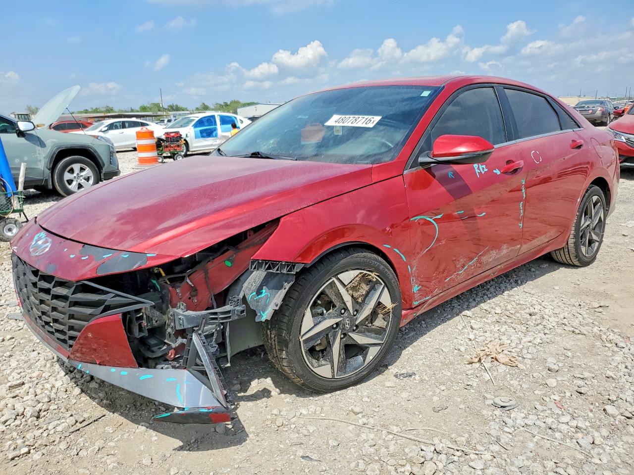 2023 Hyundai Elantra Limited, VIN KMHLP4AG4PU400315 — Front end