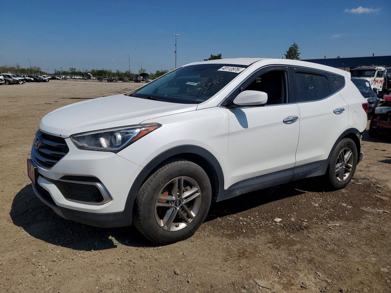 2017 Hyundai Santa Fe 2.4L, VIN 5XYZTDLB6HG438742 — Rear end
