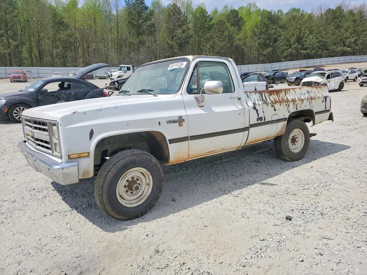 1987 Chevrolet Silverado 2500, VIN 1GCGV24K2HJ126194 — По всему кузову