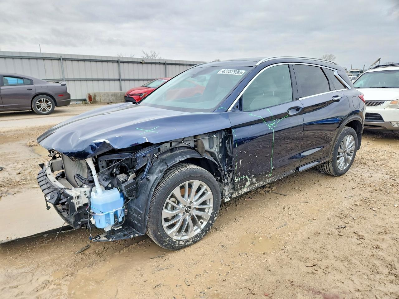 2023 Infiniti QX50 Luxe, VIN 3PCAJ5BB0PF106408 — Front end