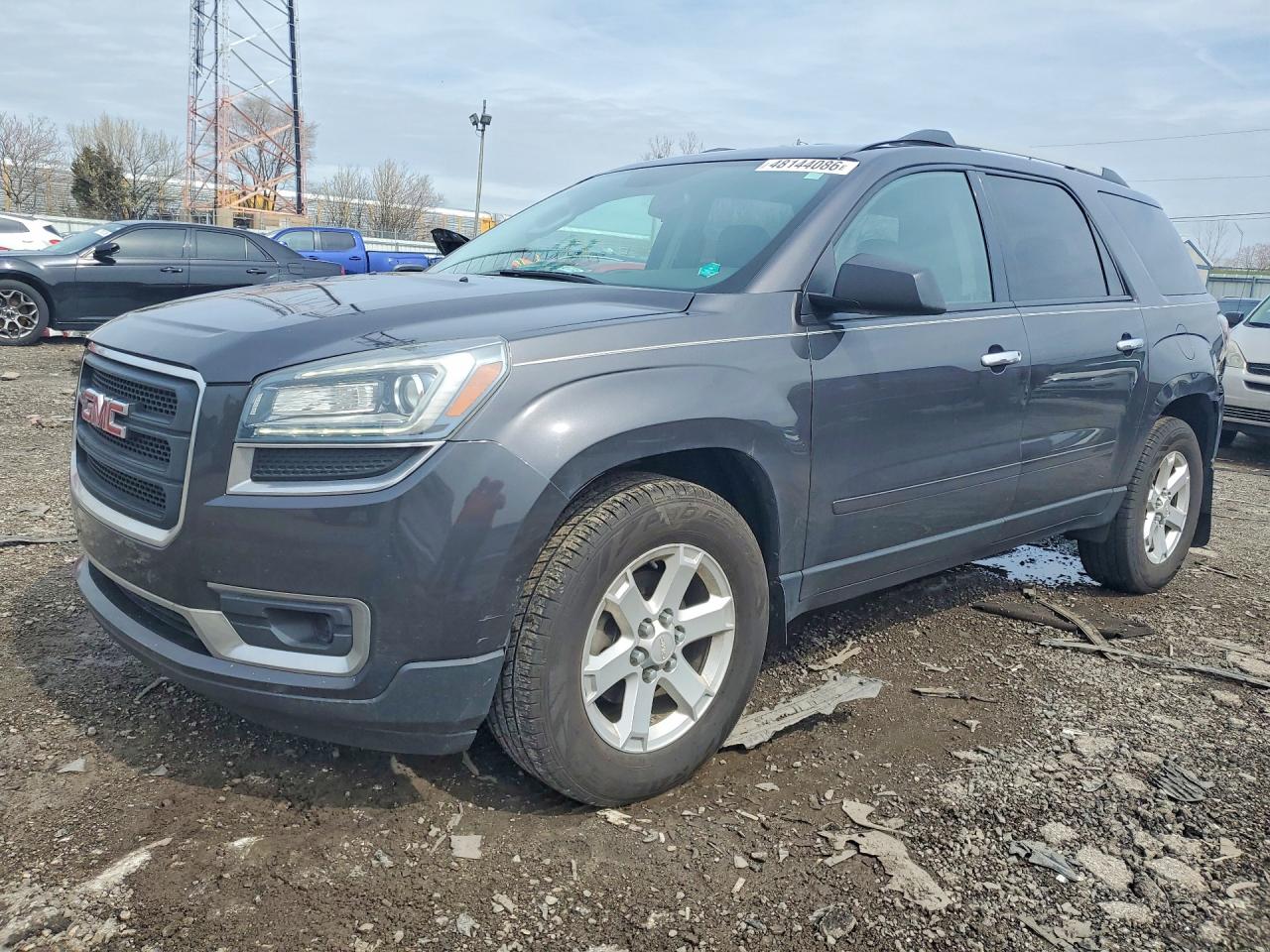 2014 GMC Acadia SLE, VIN 1GKKRNED0EJ310839 — Rear end