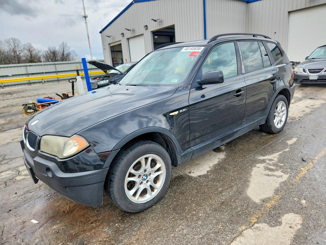 2004 BMW X3 2.5i, VIN WBXPA73414WB26315 — Engine fire