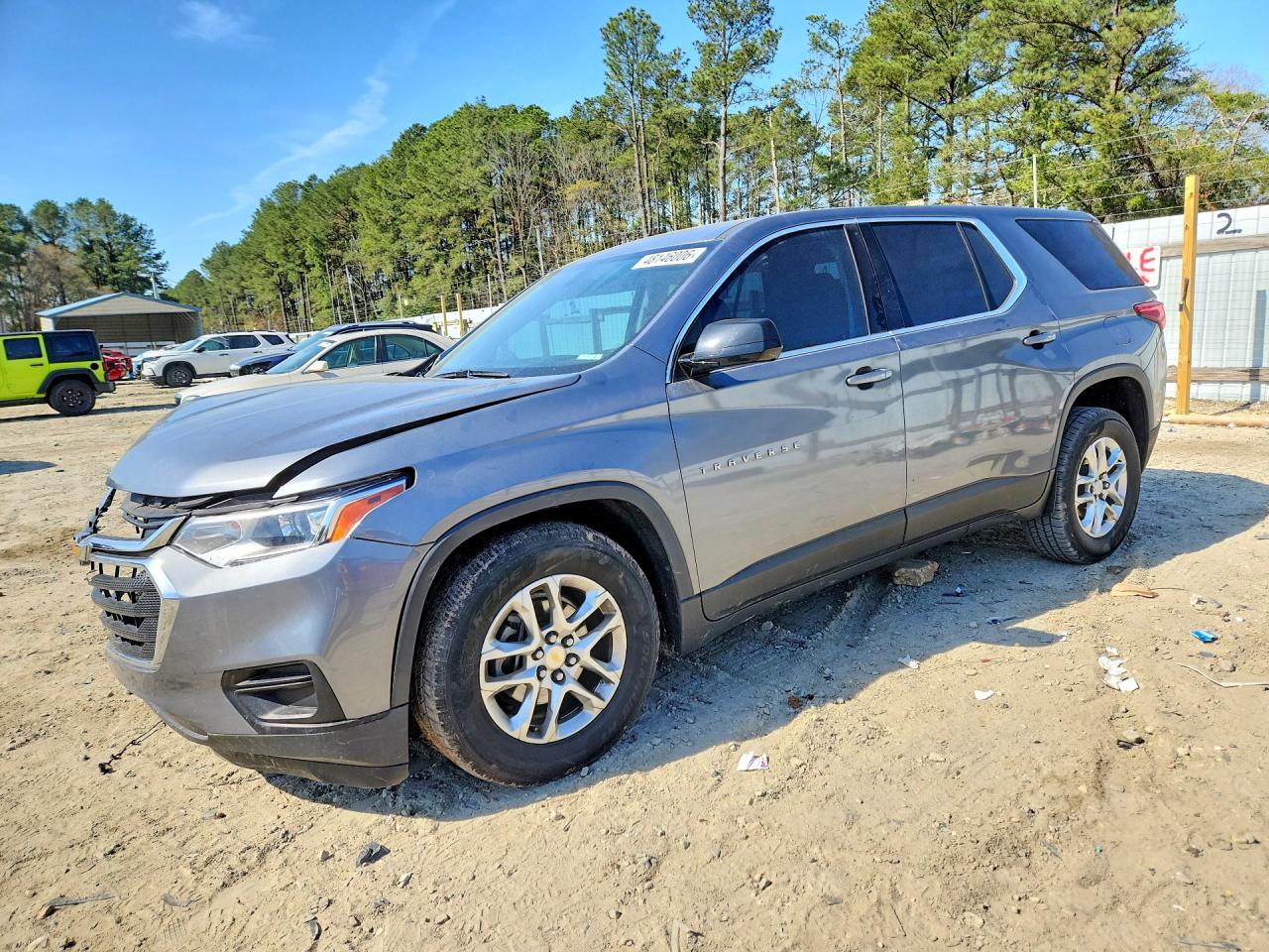 2020 Chevrolet Traverse LS, VIN 1GNERFKW2LJ276671 — Front end