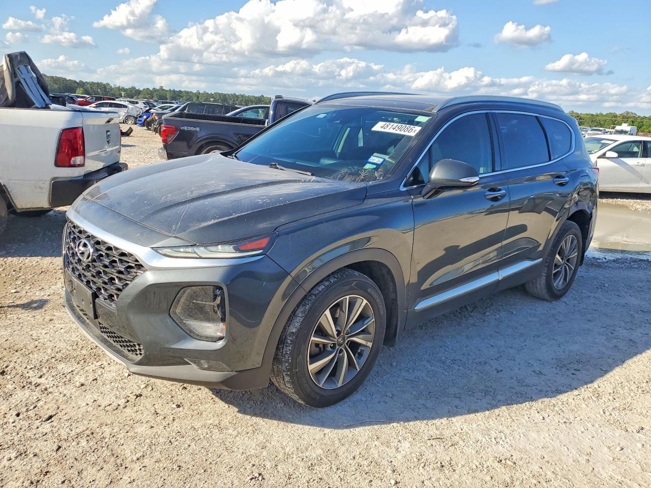2020 Hyundai Santa Fe SEL, VIN 5NMS33AD7LH184201 — Side